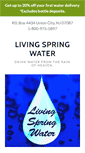 Mobile Screenshot of livingspringwaterllc.com