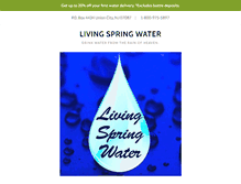 Tablet Screenshot of livingspringwaterllc.com